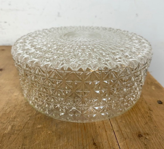 Image 1 of Vintage glazen wand- of plafondlamp, jaren 70