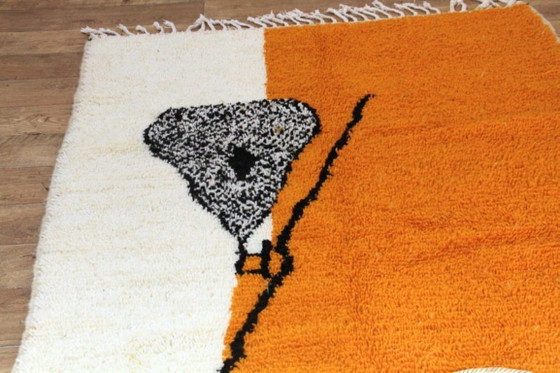 Image 1 of Tapis marroquí artesanal decoración naranja 200cmx300cm 