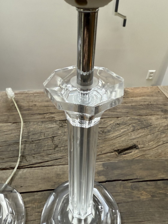 Image 1 of Lampada da tavolo trasparente Vandeheg - 2 pezzi