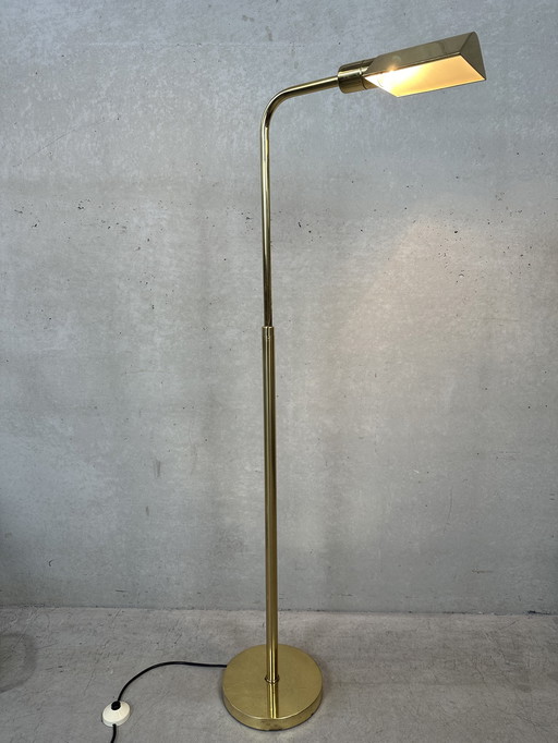 Vintage brass reading lamp / floor lamp - Metalarte