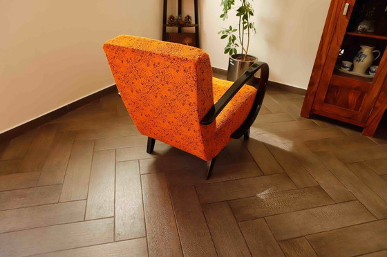 Image 1 of Functionalistische fauteuil C van Jindřich Halabala – Originele bekleding