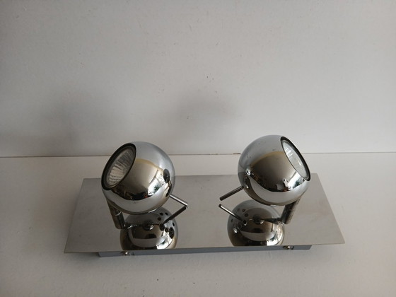Image 1 of Eyeball Bedside Lamps / Wall Lamps / Ceiling Lamp - Vintage