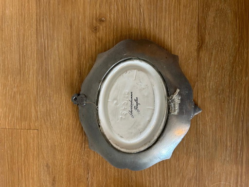 3 pewter porcelain wall signs Schwarzenhammer