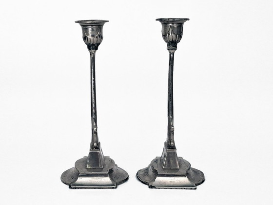 Image 1 of Set di candelieri in stile Art Nouveau