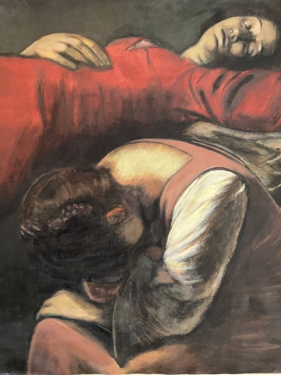 Image 1 of Brilla nel Tevere una stella lucente" 85x85 cm