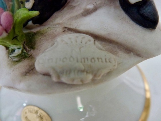 Image 1 of 2x Vintage Capodimonte figurines, hand-painted.