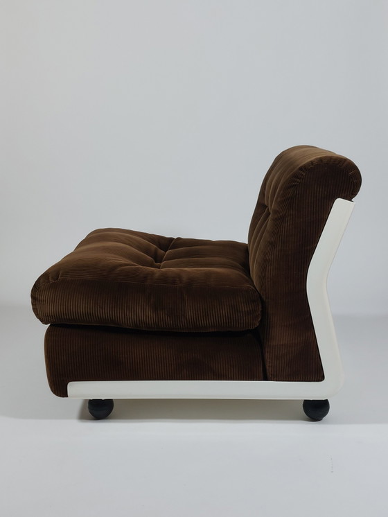 Image 1 of Set van twee Amanta Cord fauteuils en sofa's van glasvezel, ontworpen door Mario Bellini C&B Italy.