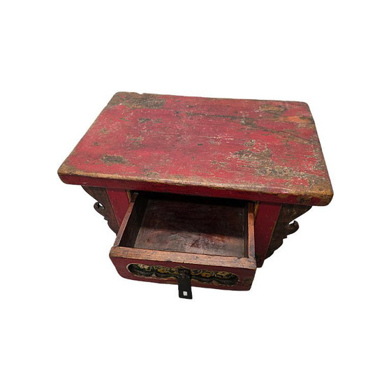 Image 1 of Antiker tibetisch/chinesischer Altartisch, 19. Jahrhundert