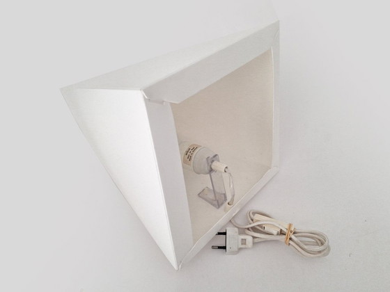Table lamp Harco Loor for Woja, WOJA Holland, Plastic, White, Vintage (photo 11 of 12)