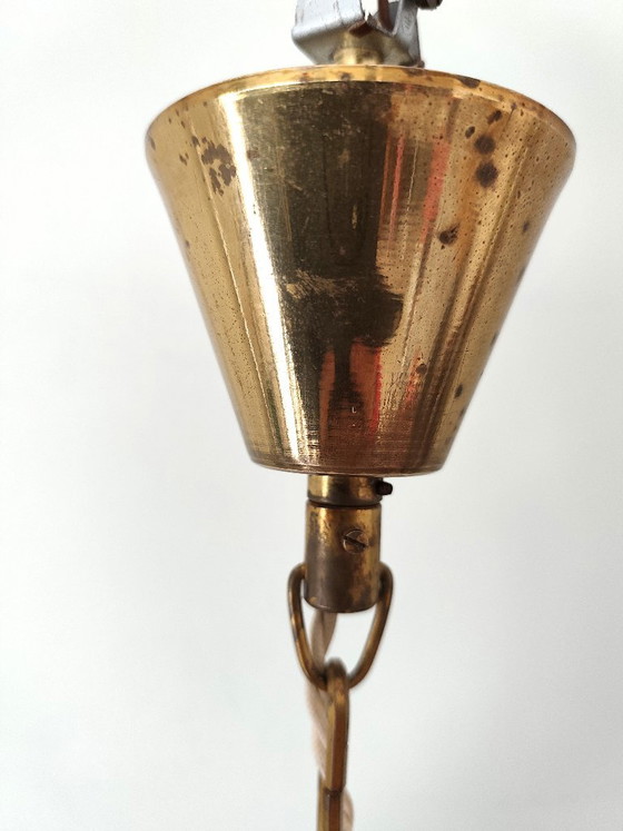 Lustre montgolfière ancien – Glass (photo 4 of 16)