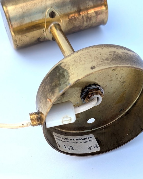 Image 1 of Aplique de cristal y latón Hans-Agne Jakobsson Modelo V149