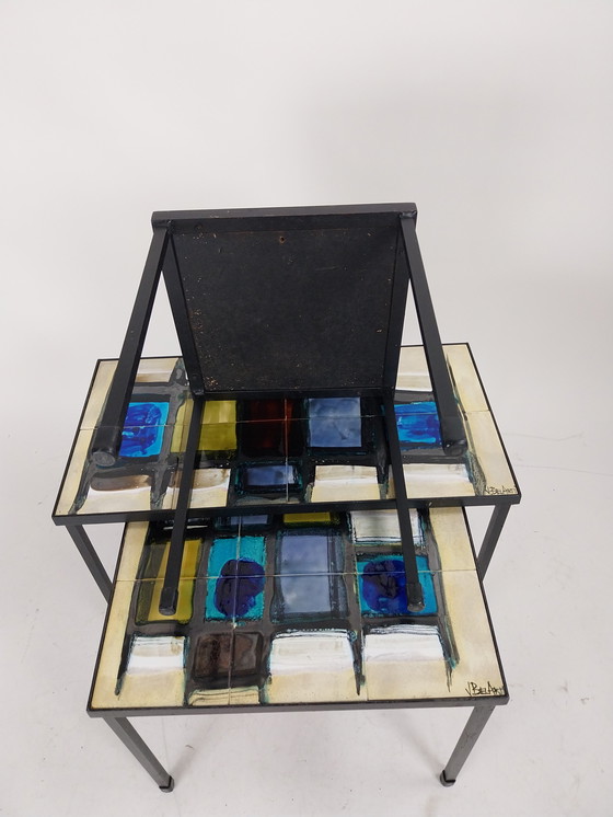 Image 1 of 1 x Juliette Belarti mimiset 3 tafels gesigneerd.  1960's