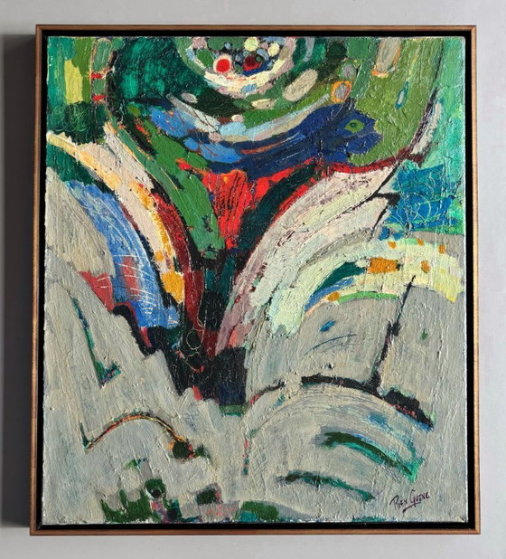 Image 1 of Mid-century abstract composition by Dutch artist Rien Goené (1929 – 2013)