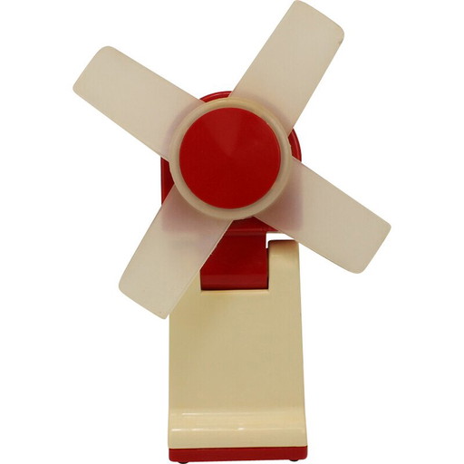 Vintage metal and plastic table fan by Stroj Smalt, Czechoslovakia 1960