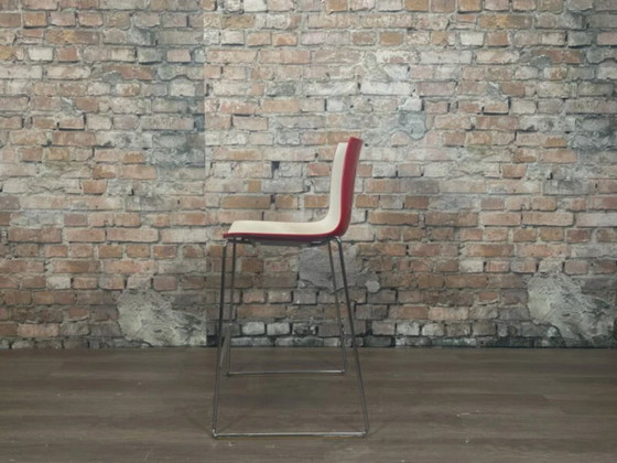 Arper Catifa 46 Sgabello da bar – Bianco rosso | Lievore Altherr Molina – Sgabelli da bar, Plastic, Chrome (photo 3 of 5)