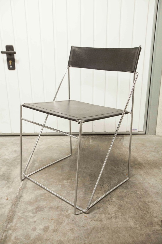 Image 1 of Minimalistischer X-Line-Stuhl von Niels Jordan Haugesen