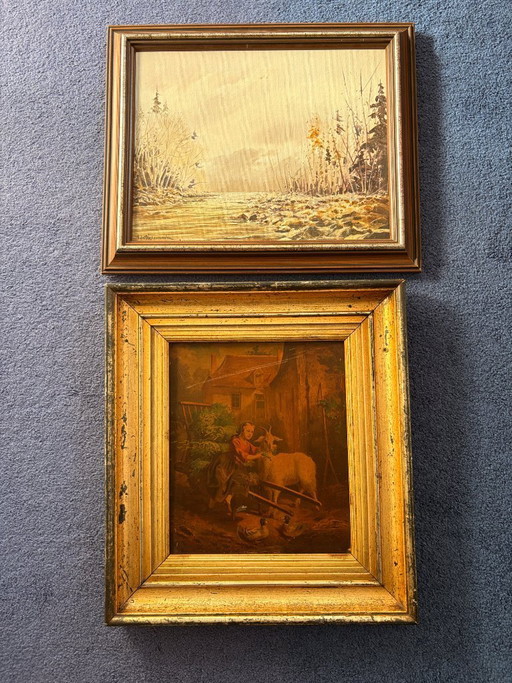 2 tableaux anciens