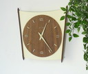 Vintage wall clock JUNGHANS clock 60s 70s Minimalist Atomic Danish Design Teak