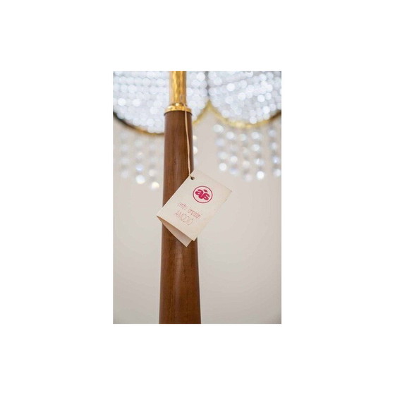 Image 1 of Vintage table lamp in metal and crystal by Nara gaufré, Italy
