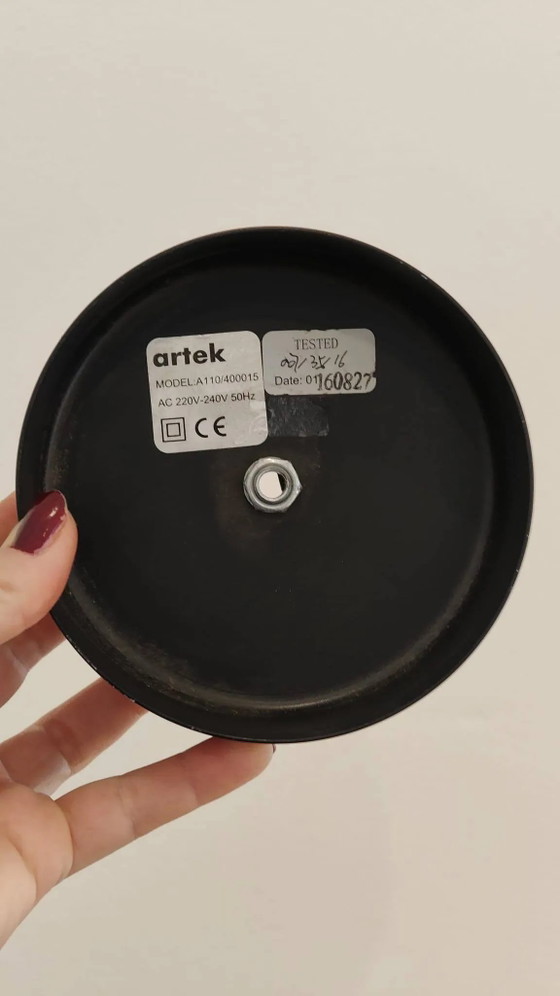 Alvar Aalto A110 Handgranate Pendelleuchte in Schwarz mit Messing – Pendelleuchten, Brass, Scandinavian (photo 5 of 6)