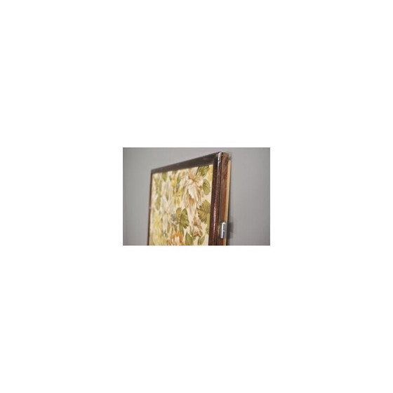 Image 1 of Set of 5 vintage upholstered floral fabric doors, 1950s