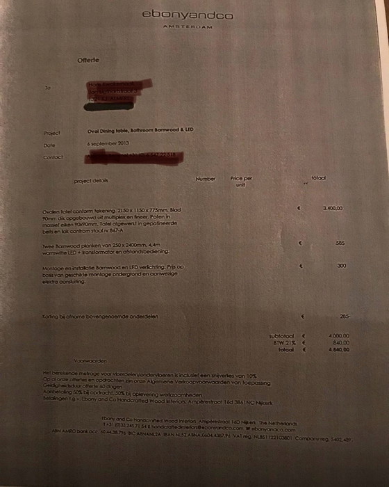 Image 1 of Tavolo da pranzo Ebony and Co