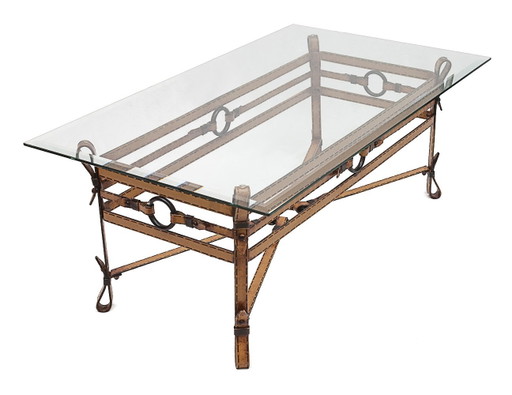 Salontafel met zadelmakerij