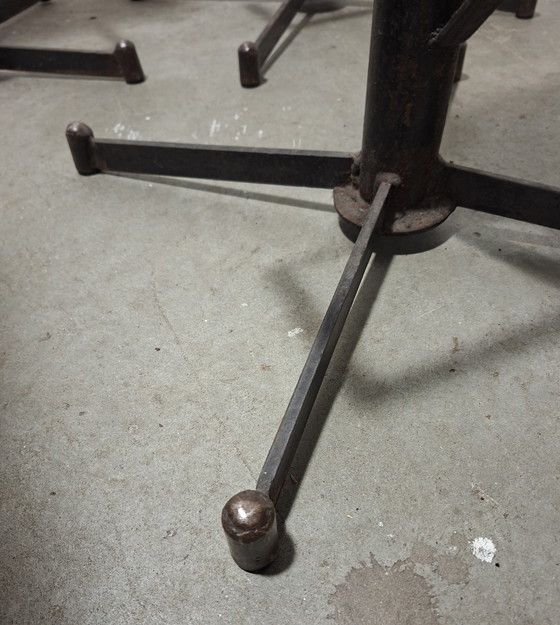 Image 1 of Set di 6 sgabelli francesi in stile brutalista degli anni '60