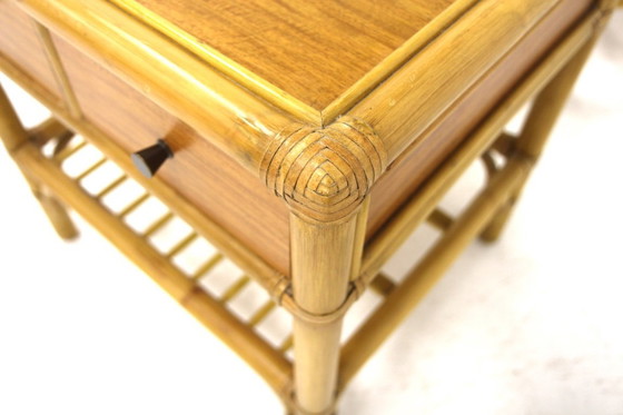 Image 1 of Set di 2 comodini in rattan, Dux, Svezia, 1960