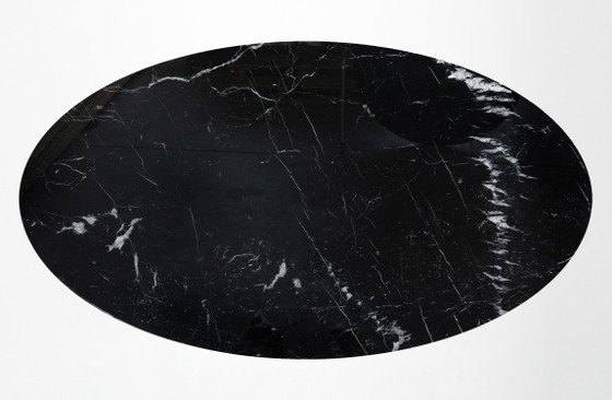 Tavolo da pranzo ovale originale Knoll Tulip 244x137 Nero Marquina In ottime condizioni!! Eero Saarinen (photo 3 of 15)