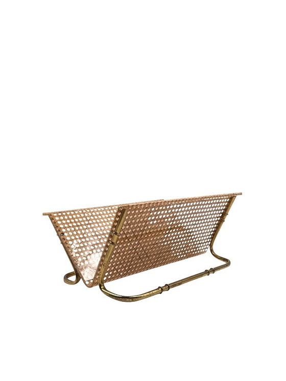 Image 1 of Zeitschriftenständer im Hollywood-Regency-Stil, Italien, 1970er Jahre