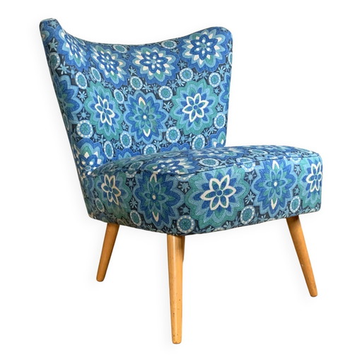 Blauwe cocktailstoel – fauteuils, Vintage