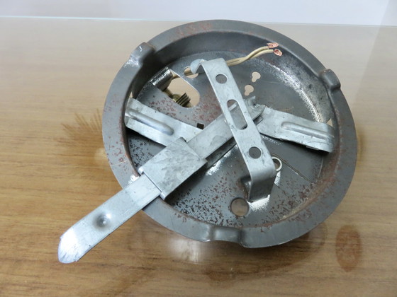 Image 1 of Plafonnier "demi sphère" en opaline blanche, 60s 70s