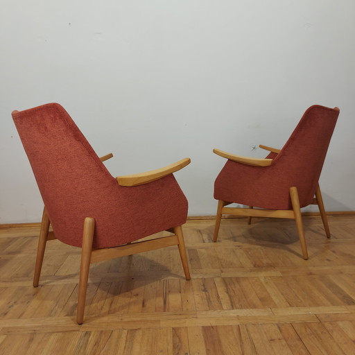 Volledig gerenoveerde Hongaarse "Márta" fauteuil 1960