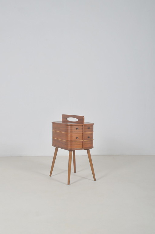 Scandinavian mid-century sewing chest, 1960s