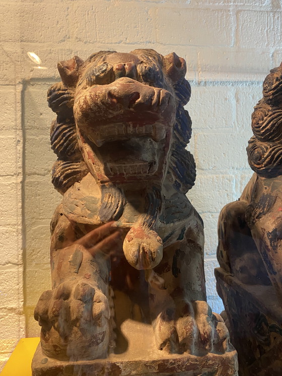 Image 1 of Foo Dogs XXL 50s/60s madera
