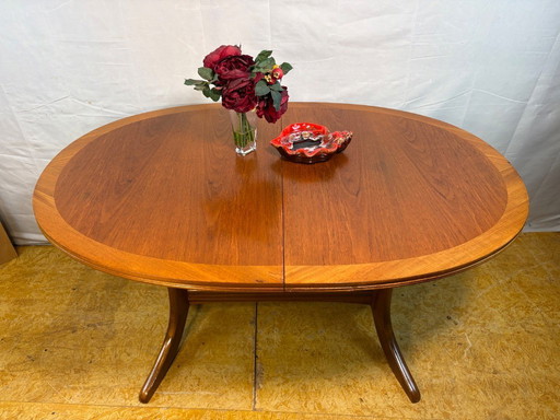 Mid-Century Retro Vintage Teak Extending Dining Table by Nathan 1960s  Seats Up to Six • Stylish & Practical • British Design Cl