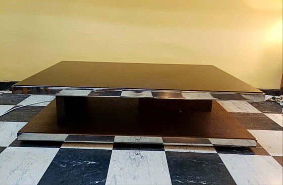Designer Couchtisch Glas und Chrommetall – Couchtische (photo 3 of 13)