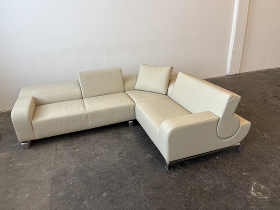 Image 1 of Sofá de diseño Leolux B-Flat, piel, gris-beige