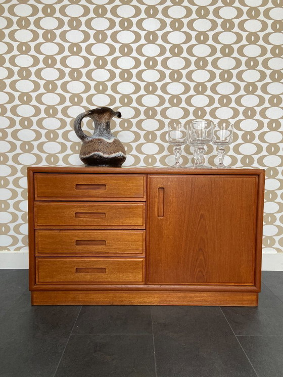Image 1 of Armadio danese vintage in teak con 4 cassetti e anta