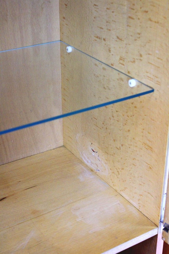 Image 1 of Gabinetes de fresno y nogal de mediados de siglo de Jitona, década de 1960, juego de 2