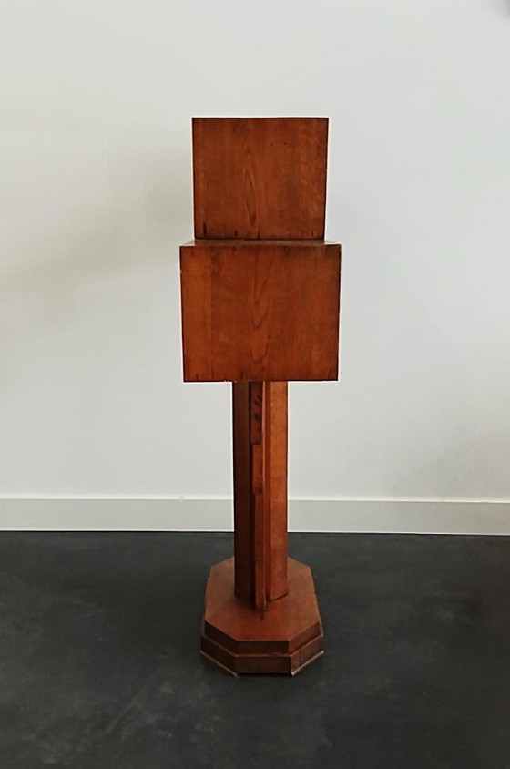 Image 1 of solid oak room divider Amsterdam School