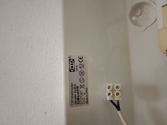 Image 1 of Ikea Gyllen vintage wandlamp by Julia Treutiger