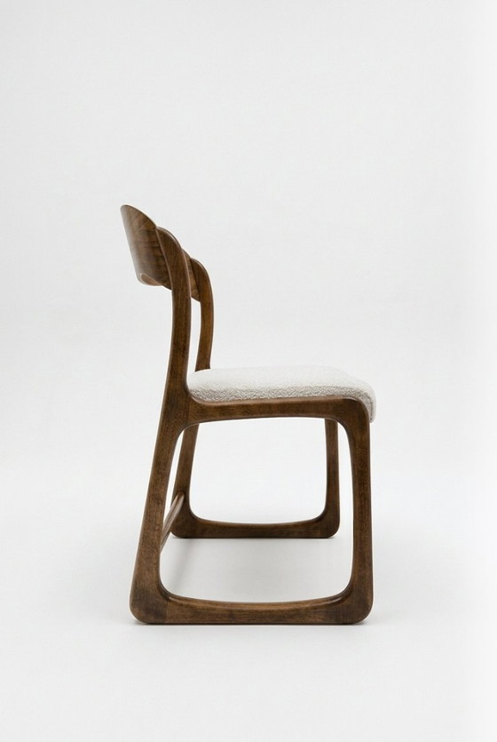 Set of 6 Baumann Bémol model chairs, 1960s – Dining chairs, Wood (photo 4 of 5)