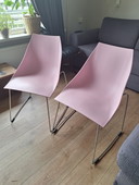 Zwei Parri Hoop Designerstühle rosa - Marco Maran
