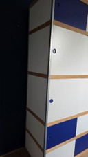 Kewlox / Moduloo armoire - blanc et bleu cobalt
