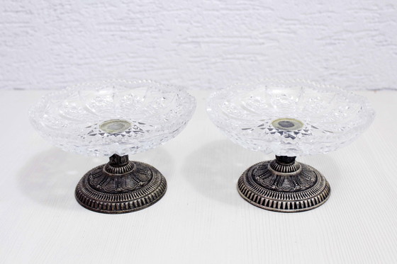 Image 1 of Pair of Art Nouveau Crystal Cups