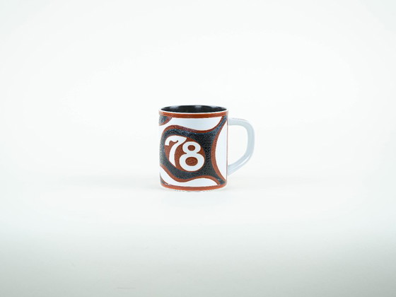 Image 1 of Tazza in ceramica, design danese, 1978, designer: Bo Kristiansen, produttore: Royal Copenhagen