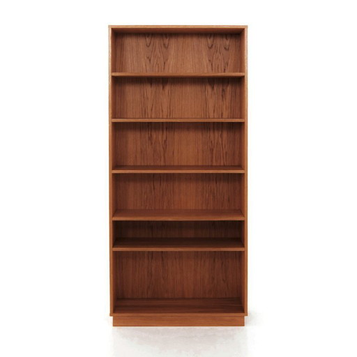 Teak stained oak bookcase - R06