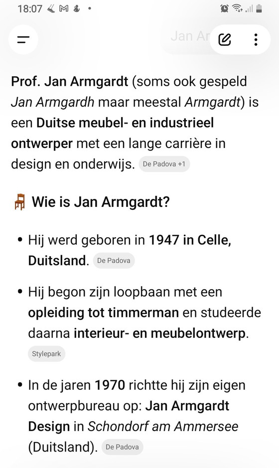 Image 1 of Mooie Royale Vintage Schütz 3-zits Bank + Fauteuil